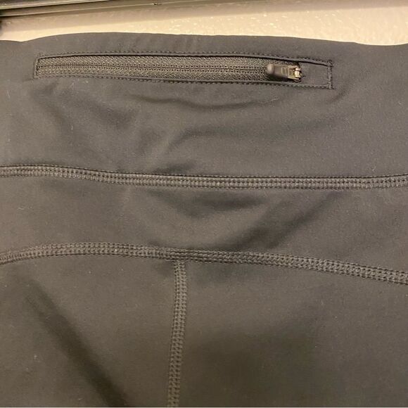 Nike Power Epic Crop mesh running Leggings 938602-010 Black back zipper pocket S - Picture 5 of 13